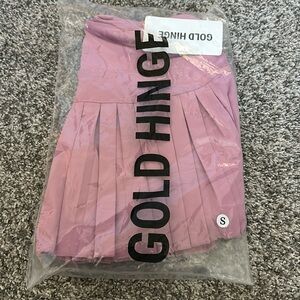 Gold Hinge Pink Tennis Skirt NWT